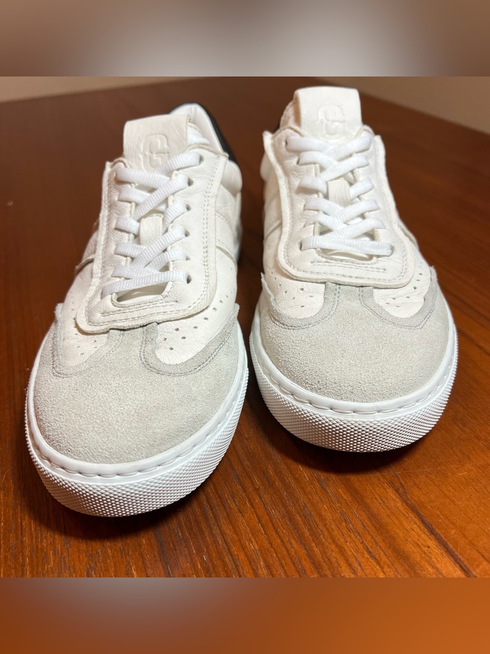 Greats Brooklyn Leather & Suede Sneakers | White | Minimalist Designer Style - Picture 4 of 16